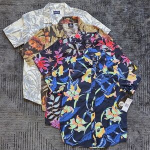 4 Boys Aloha Print Button Down NWT
